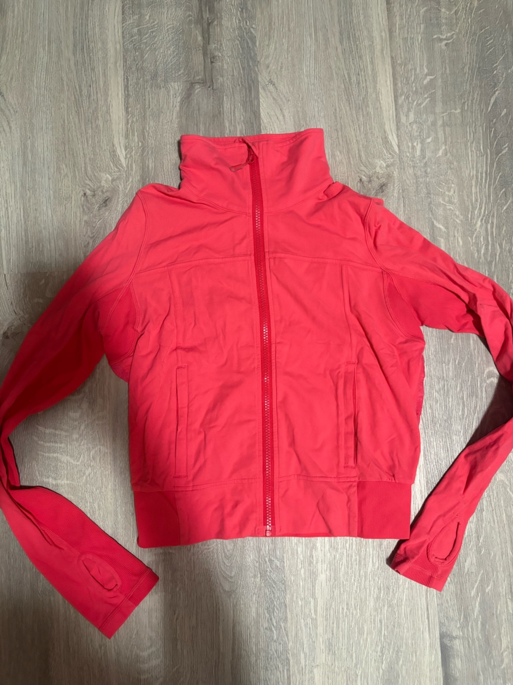 Lululemon Bright Coral Zip-Up Jacket size 4